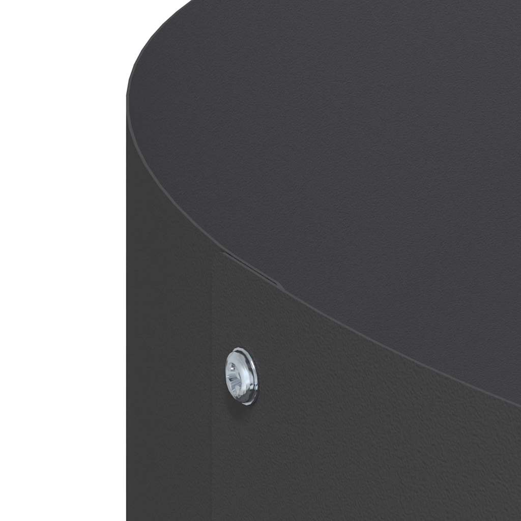 Anello per vaso-Supporto per Vaso Nero 120 x 120 x 20 cm