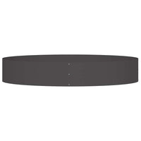 Vaso da giardino Nero 120 x 120 x 20 cm Acciaio 873634