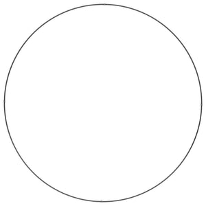 Anello per vaso-Supporto per Vaso Nero 120 x 120 x 20 cm