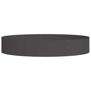 Vasi da giardino 5 pcs Nero 120 x 120 x 20 cm Acciaio 873635