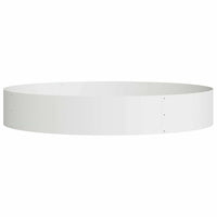Vaso da giardino Bianco 120 x 120 x 20 cm Acciaio 873636