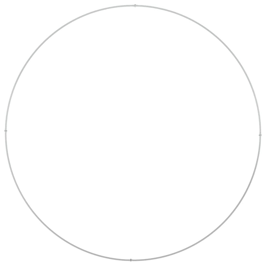 Vaso da giardino Bianco 120 x 120 x 20 cm Acciaio 873636