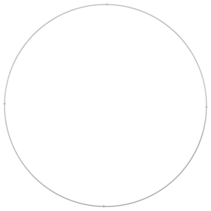 Vaso da giardino Bianco 120 x 120 x 20 cm Acciaio 873636