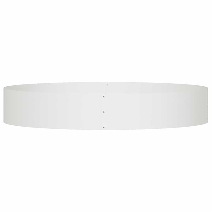 Vasi da giardino 5 pcs Bianco 120 x 120 x 20 cm Acciaio 873637