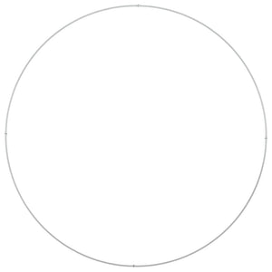 Vasi da giardino 5 pcs Bianco 120 x 120 x 20 cm Acciaio 873637