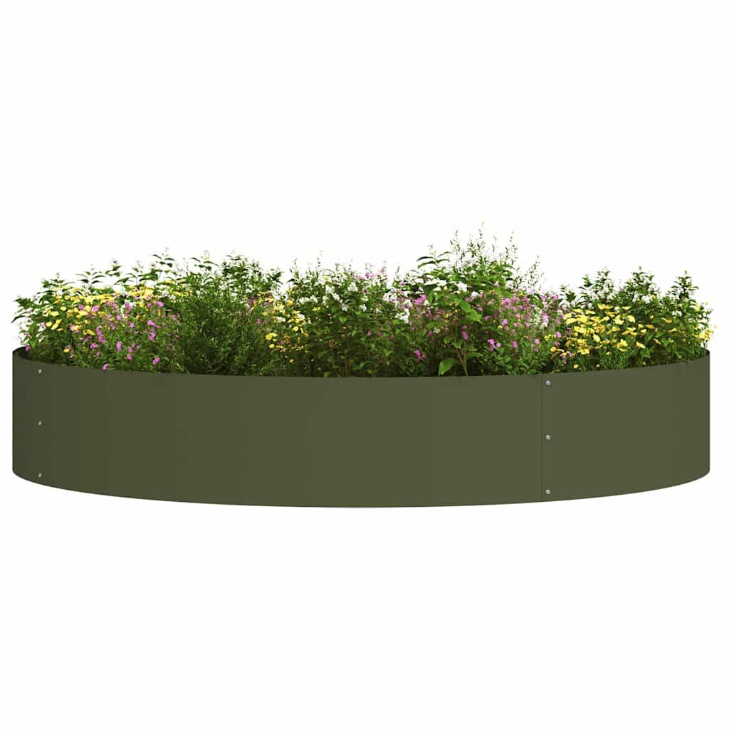 Anello per vaso 5 pz-Set di 5 Supporto per Vaso Verde oliva 120 x 120 x 20 cm