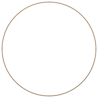 Anello per vaso 5 pz-Set di 5 Supporto per Vaso Marrone 120 x 120 x 20 cm Acciaio CorTen