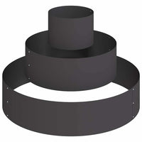 Vaso da giardino Nero 90 x 90 x 20 cm Acciaio 873648