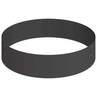 Vaso da giardino Nero 90 x 90 x 20 cm Acciaio 873648