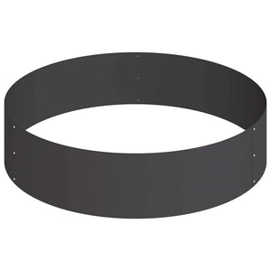 Vaso da giardino Nero 90 x 90 x 20 cm Acciaio 873648