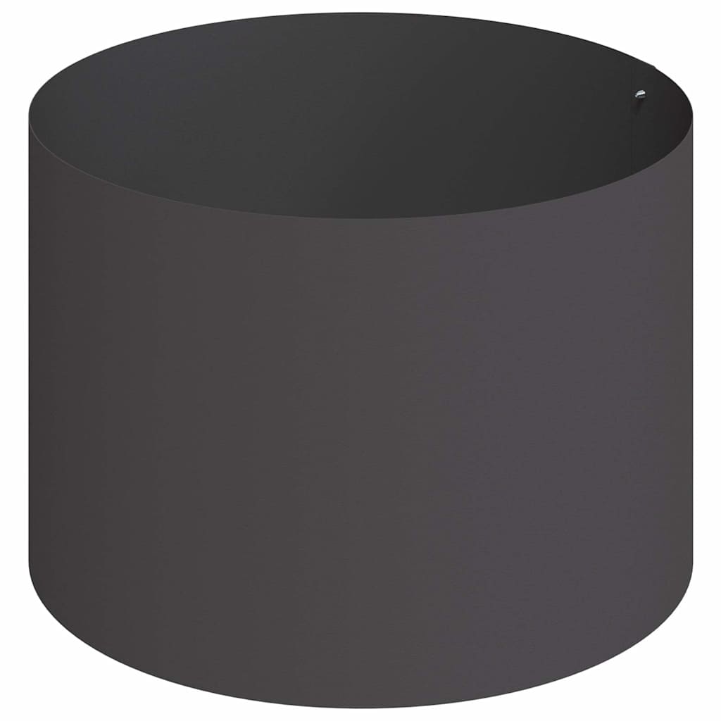 Vaso da giardino Nero 90 x 90 x 20 cm Acciaio 873648