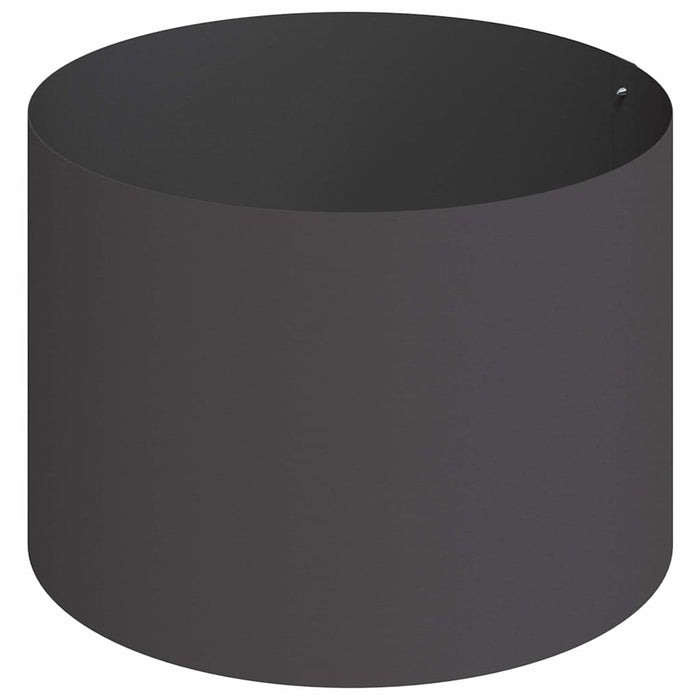 Vaso da giardino Nero 90 x 90 x 20 cm Acciaio 873648