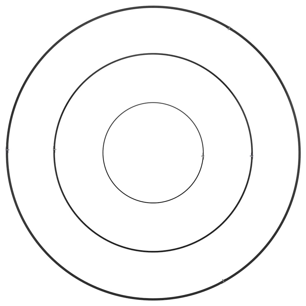 Vaso da giardino Nero 90 x 90 x 20 cm Acciaio 873648