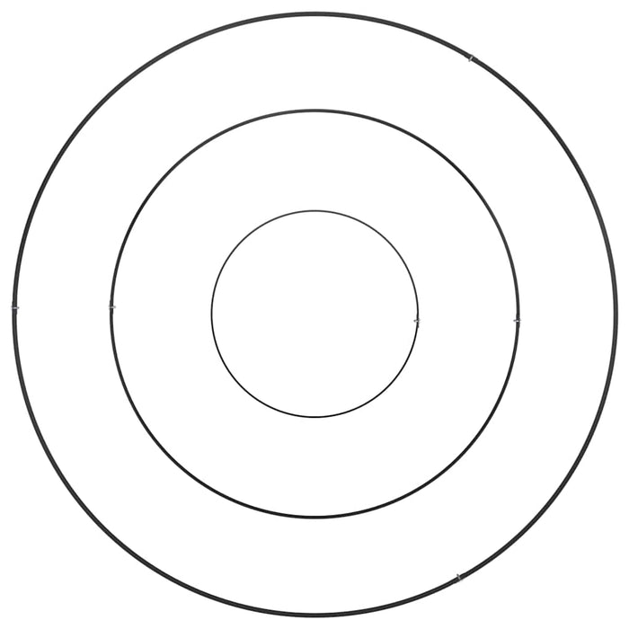 Vaso da giardino Nero 90 x 90 x 20 cm Acciaio 873648