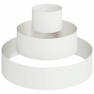 Vaso da giardino-Fioriera da Esterno-Contenitore per Piante Bianco 90 x 90 x 20 cm