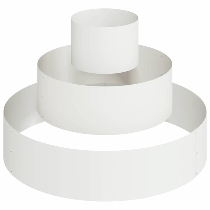 Vaso da giardino-Fioriera da Esterno-Contenitore per Piante Bianco 90 x 90 x 20 cm