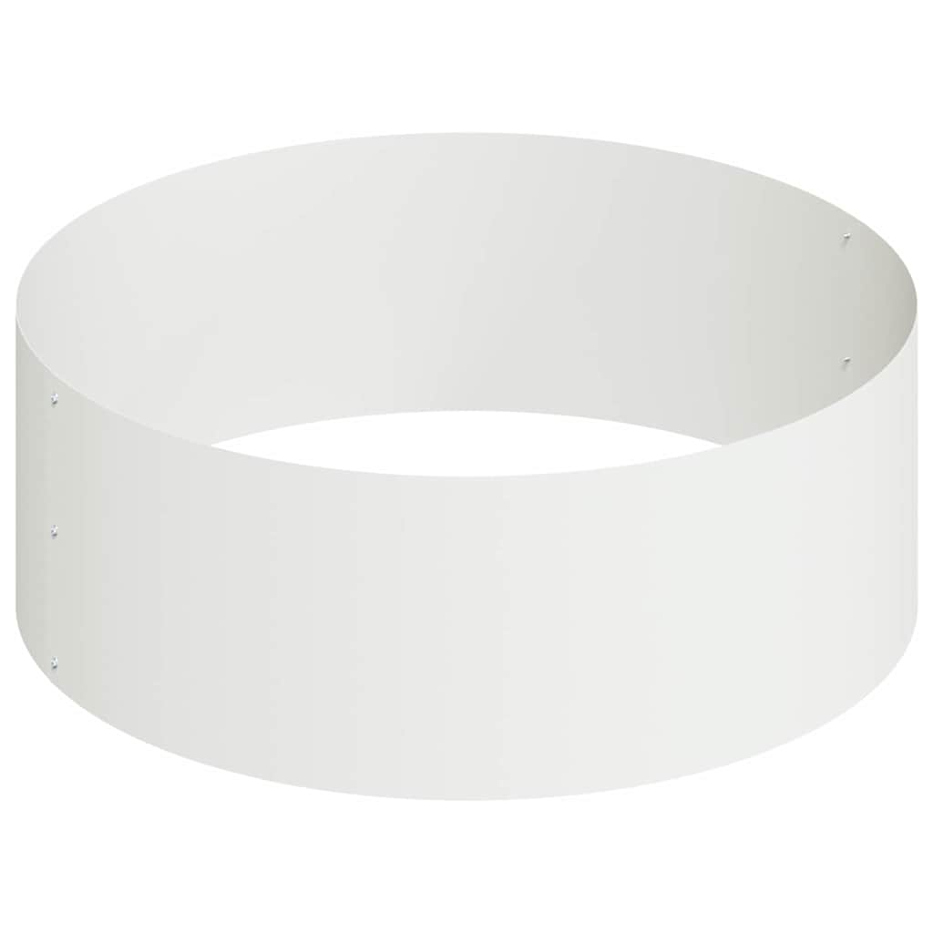 Vaso da giardino-Fioriera da Esterno-Contenitore per Piante Bianco 90 x 90 x 20 cm