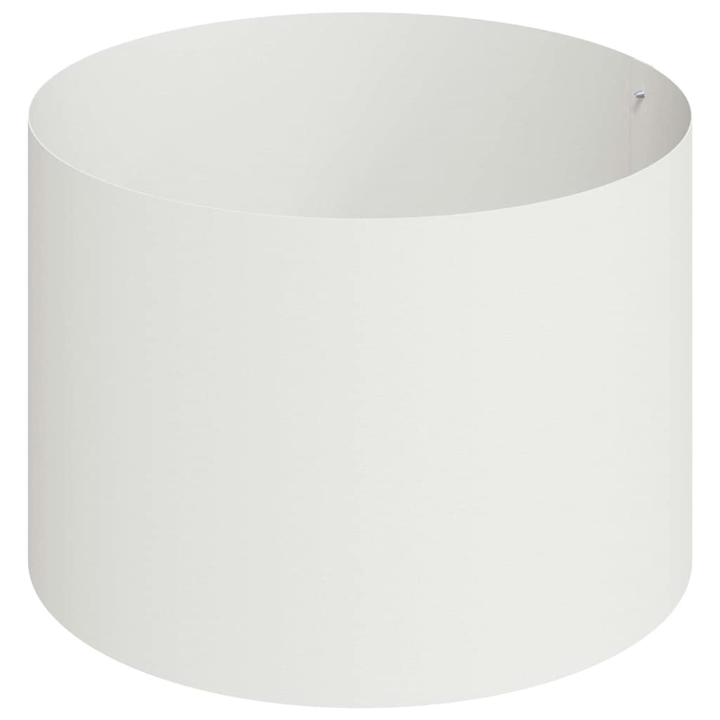 Vaso da giardino-Fioriera da Esterno-Contenitore per Piante Bianco 90 x 90 x 20 cm
