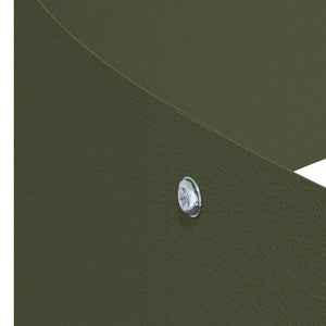 Vaso da giardino Oliver verde 90 x 90 x 20 cm Acciaio 873651