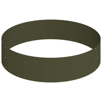 Vaso da giardino-Fioriera Esterno-Contenitore per Piante Verde oliva 90 x 90 x 20 cm