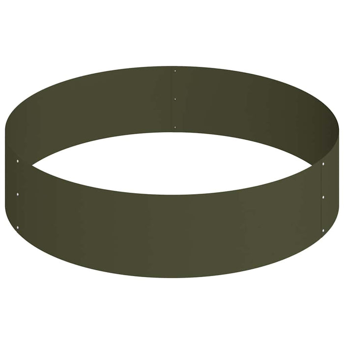 Vaso da giardino-Fioriera Esterno-Contenitore per Piante Verde oliva 90 x 90 x 20 cm