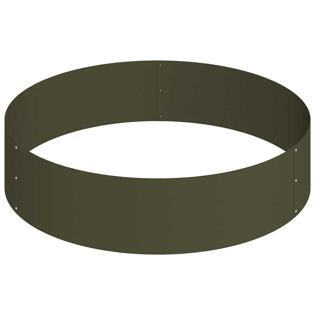 Vaso da giardino Oliver verde 90 x 90 x 20 cm Acciaio 873651