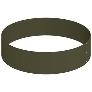 Vaso da giardino Oliver verde 90 x 90 x 20 cm Acciaio 873651