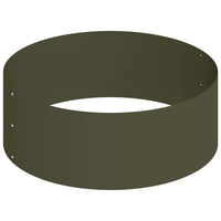 Vaso da giardino-Fioriera Esterno-Contenitore per Piante Verde oliva 90 x 90 x 20 cm