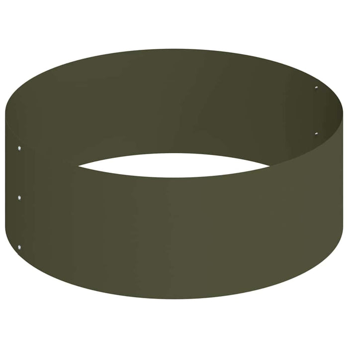 Vaso da giardino Oliver verde 90 x 90 x 20 cm Acciaio 873651