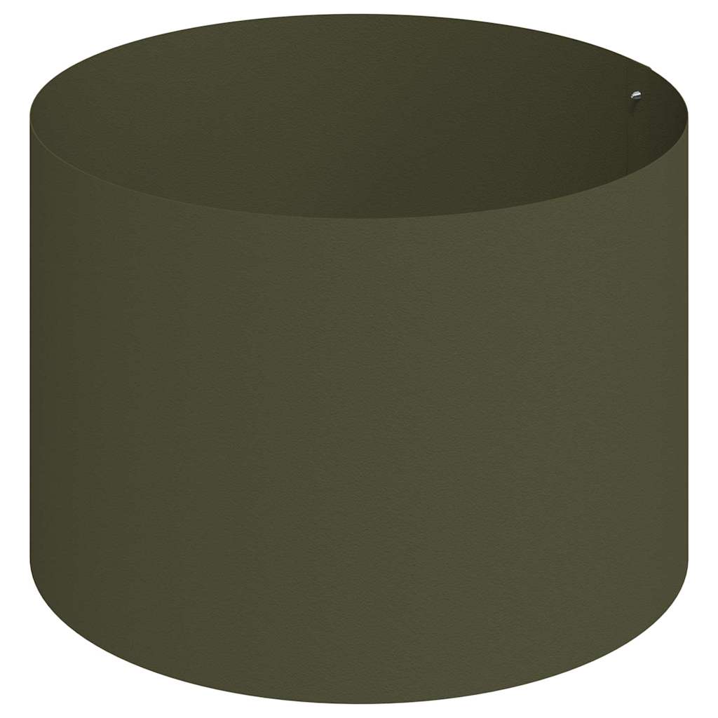 Vaso da giardino-Fioriera Esterno-Contenitore per Piante Verde oliva 90 x 90 x 20 cm