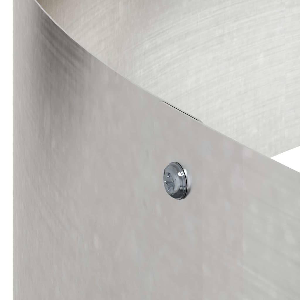 Vaso da giardino Argento 90 x 90 x 20 cm Acciaio inossidabile 873652