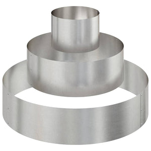 Vaso da giardino Argento 90 x 90 x 20 cm Acciaio inossidabile 873652