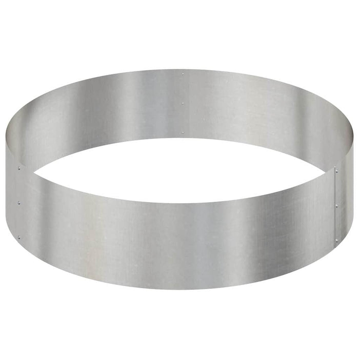 Vaso da giardino-Fioriera da Esterno-Contenitore per Piante Argento 90 x 90 x 20 cm Acciaio inossidabile