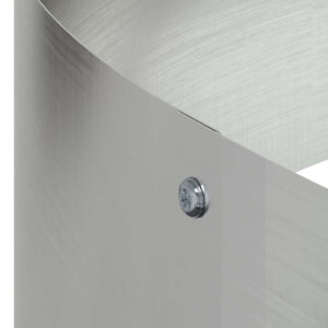 Vaso da giardino Argento 90 x 90 x 20 cm Acciaio zincato 873653