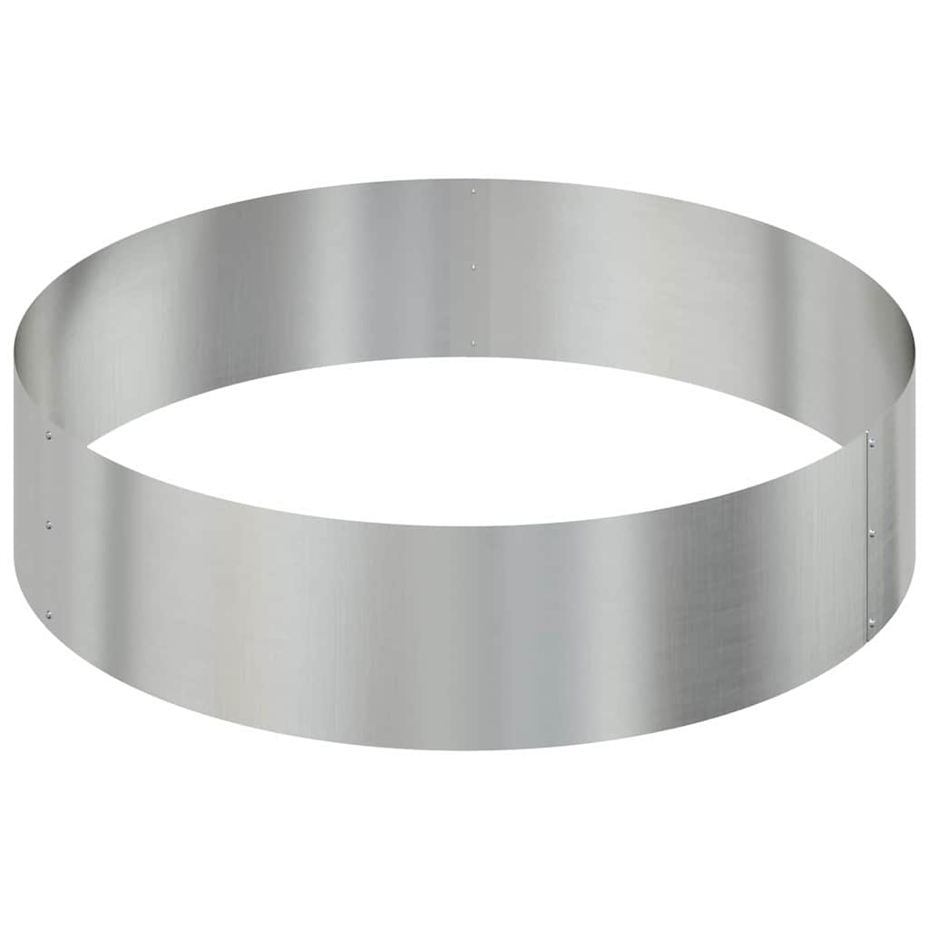 Vaso da giardino Argento 90 x 90 x 20 cm Acciaio zincato 873653