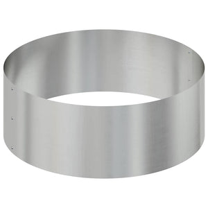 Vaso da giardino Argento 90 x 90 x 20 cm Acciaio zincato 873653