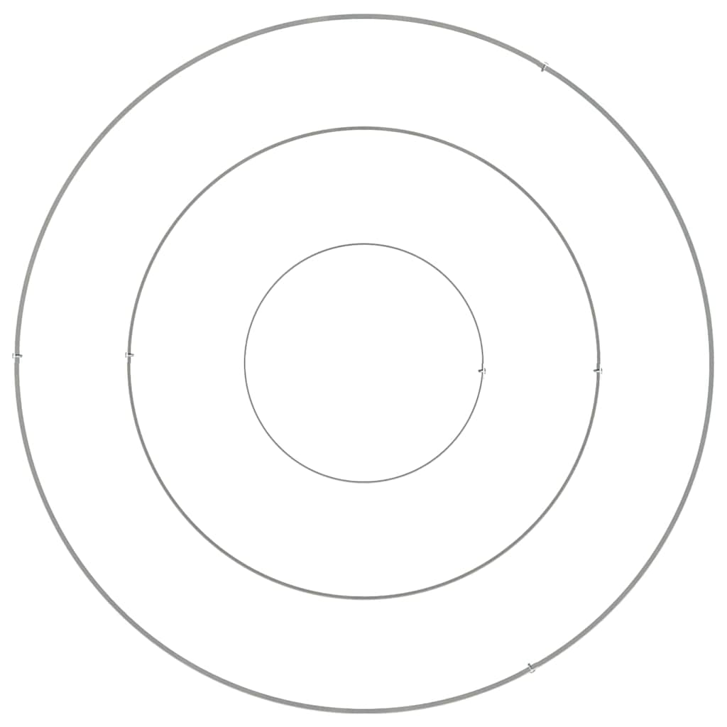 Vaso da giardino-Fioriera da Esterno-Contenitore per Piante Argento 90 x 90 x 20 cm Acciaio zincato