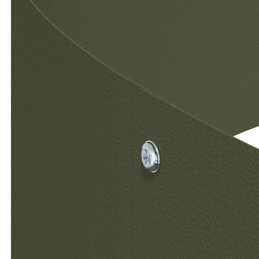 Vaso da giardino Oliver verde 120 x 120 x 20 cm Acciaio 873658