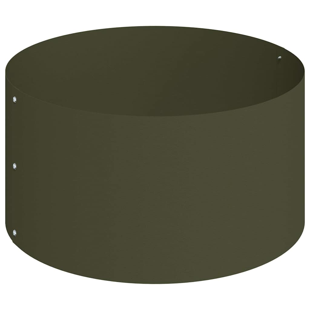 Vaso da giardino Oliver verde 120 x 120 x 20 cm Acciaio 873658
