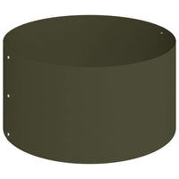 Vaso da giardino Oliver verde 120 x 120 x 20 cm Acciaio 873658