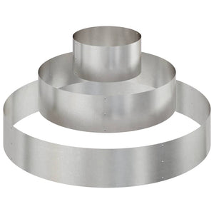 Vaso da giardino-Fioriera da Esterno-Contenitore per Piante Argento 120 x 120 x 20 cm Acciaio inossidabile