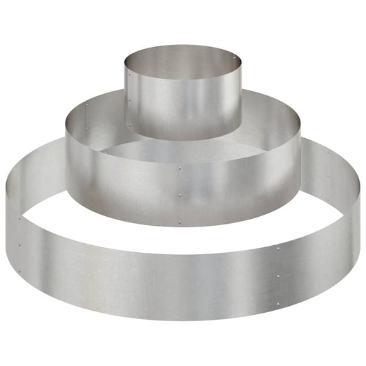 Vaso da giardino-Fioriera da Esterno-Contenitore per Piante Argento 120 x 120 x 20 cm Acciaio inossidabile