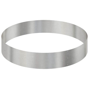 Vaso da giardino-Fioriera da Esterno-Contenitore per Piante Argento 120 x 120 x 20 cm Acciaio inossidabile