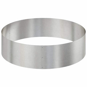 Vaso da giardino-Fioriera da Esterno-Contenitore per Piante Argento 120 x 120 x 20 cm Acciaio inossidabile