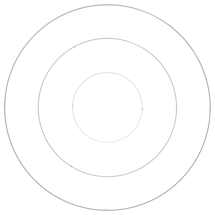 Vaso da giardino-Fioriera da Esterno-Contenitore per Piante Argento 120 x 120 x 20 cm Acciaio inossidabile