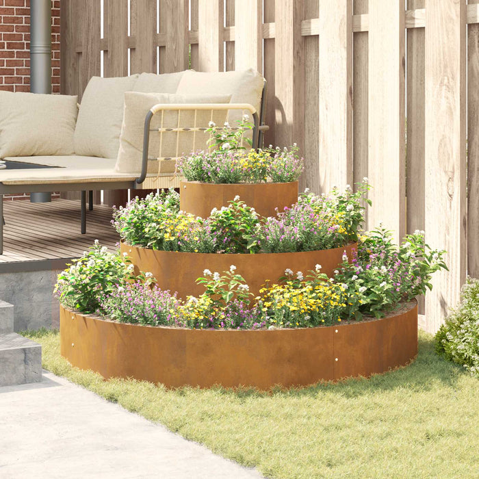 Vaso da giardino Marrone 120 x 120 x 20 cm 873661