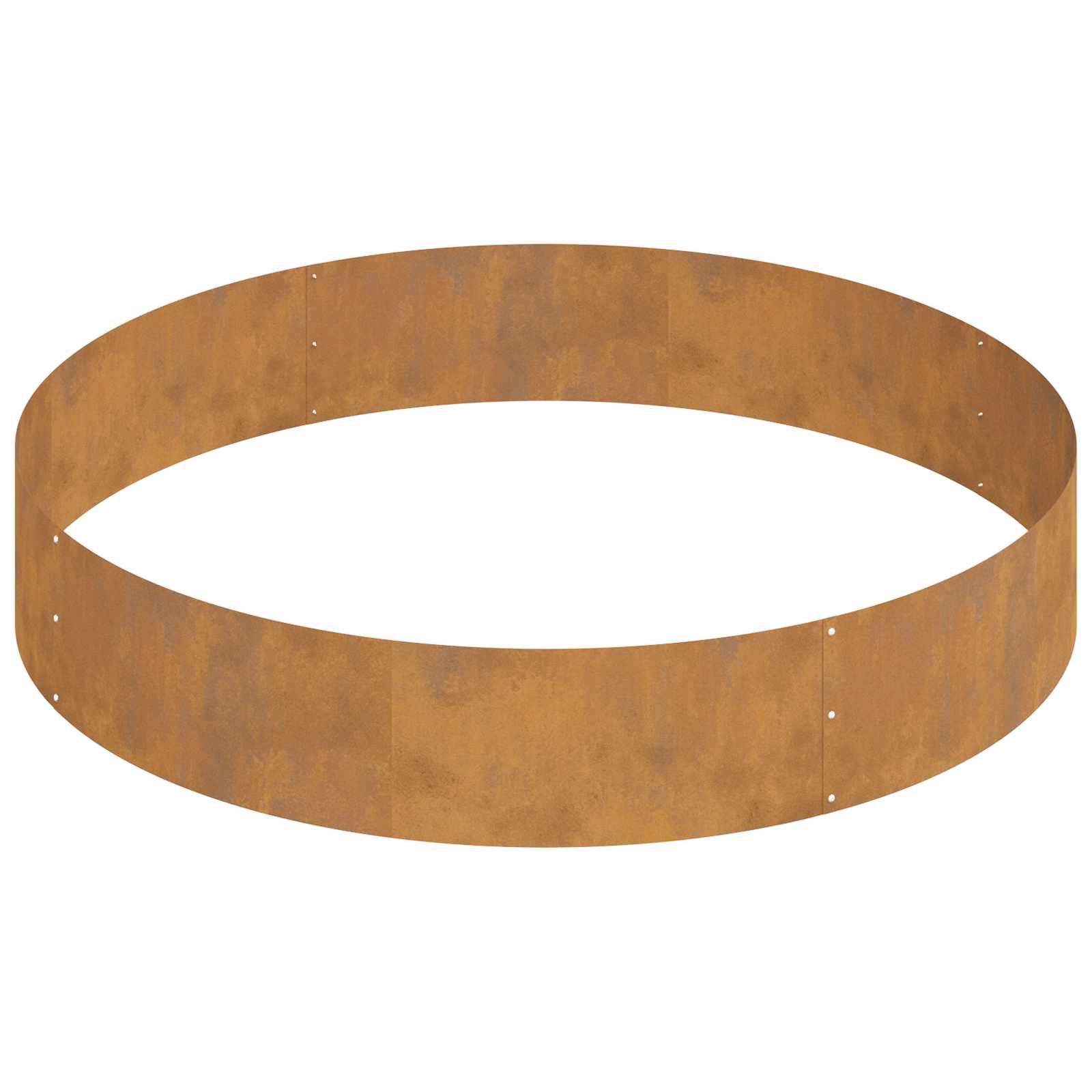 Vaso da giardino-Fioriera Esterno-Contenitore per Piante Marrone 120 x 120 x 20 cm Acciaio CorTen