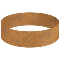 Vaso da giardino-Fioriera Esterno-Contenitore per Piante Marrone 120 x 120 x 20 cm Acciaio CorTen