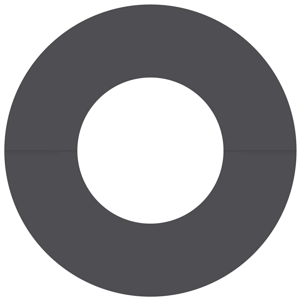 Anelli di Albero Piatto 5 pcs Nero Ø30 / 60 cm Acciaio 873663