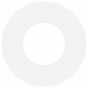 Anello piatto per albero Bianco Ø30 / 60 cm Acciaio 873664